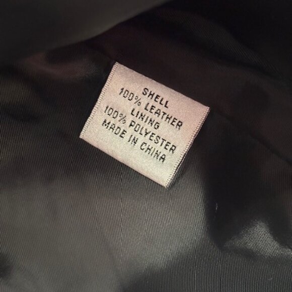 Talbots Jacket Blazer Women Small Black 100% Leather Casual Career Soft Comfort - Picture 5 of 7